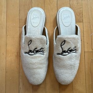 Christian Louboutin Shearling Coolito Slides size 46.5